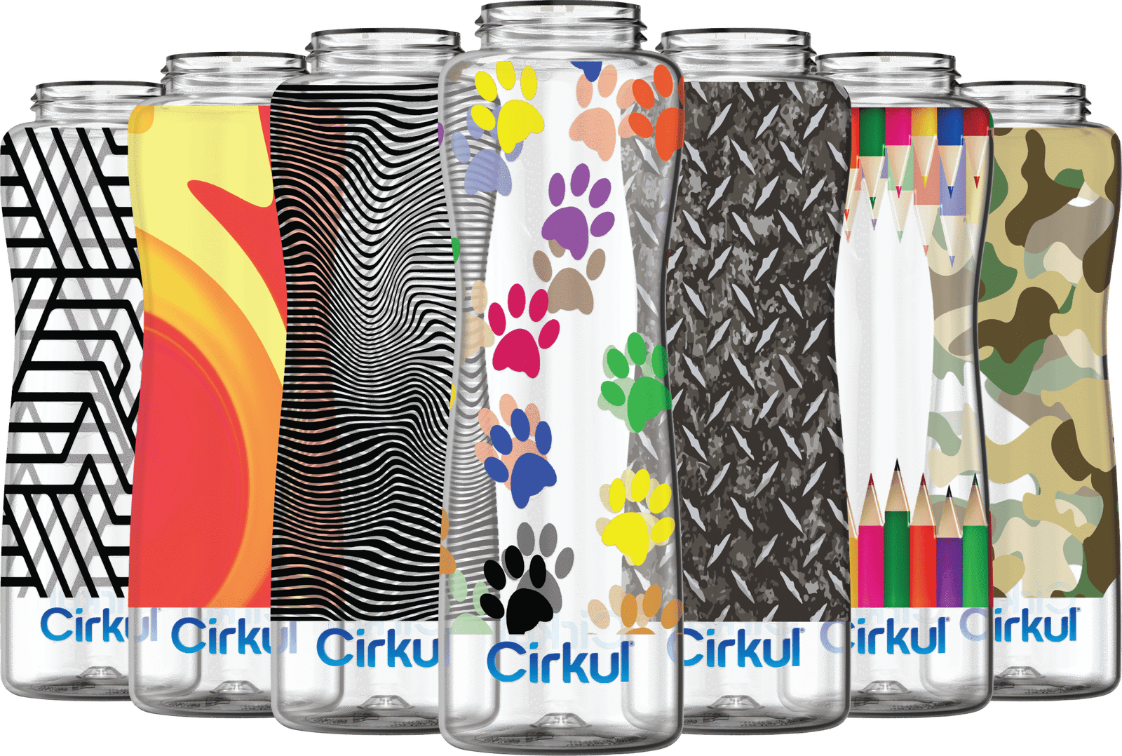 Custom 42oz. Plastic Bottle & Comfort Grip Lid
