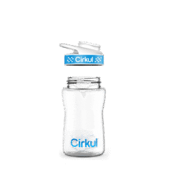 12oz. Plastic Bottle with Blue Comfort Grip Lid